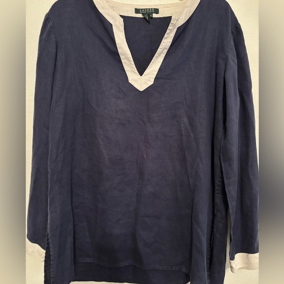 Lauren Ralph Lauren linen tunic L - Picture 1 of 4